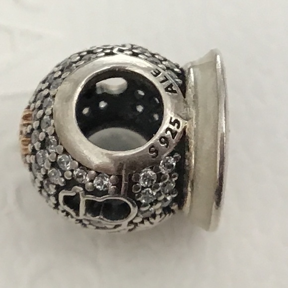 Pandora two tone silver and 14k gold charm - Picture 2 of 4